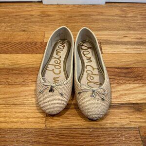 Sam Edelman Womens Falcon Raffia Ballet Flat